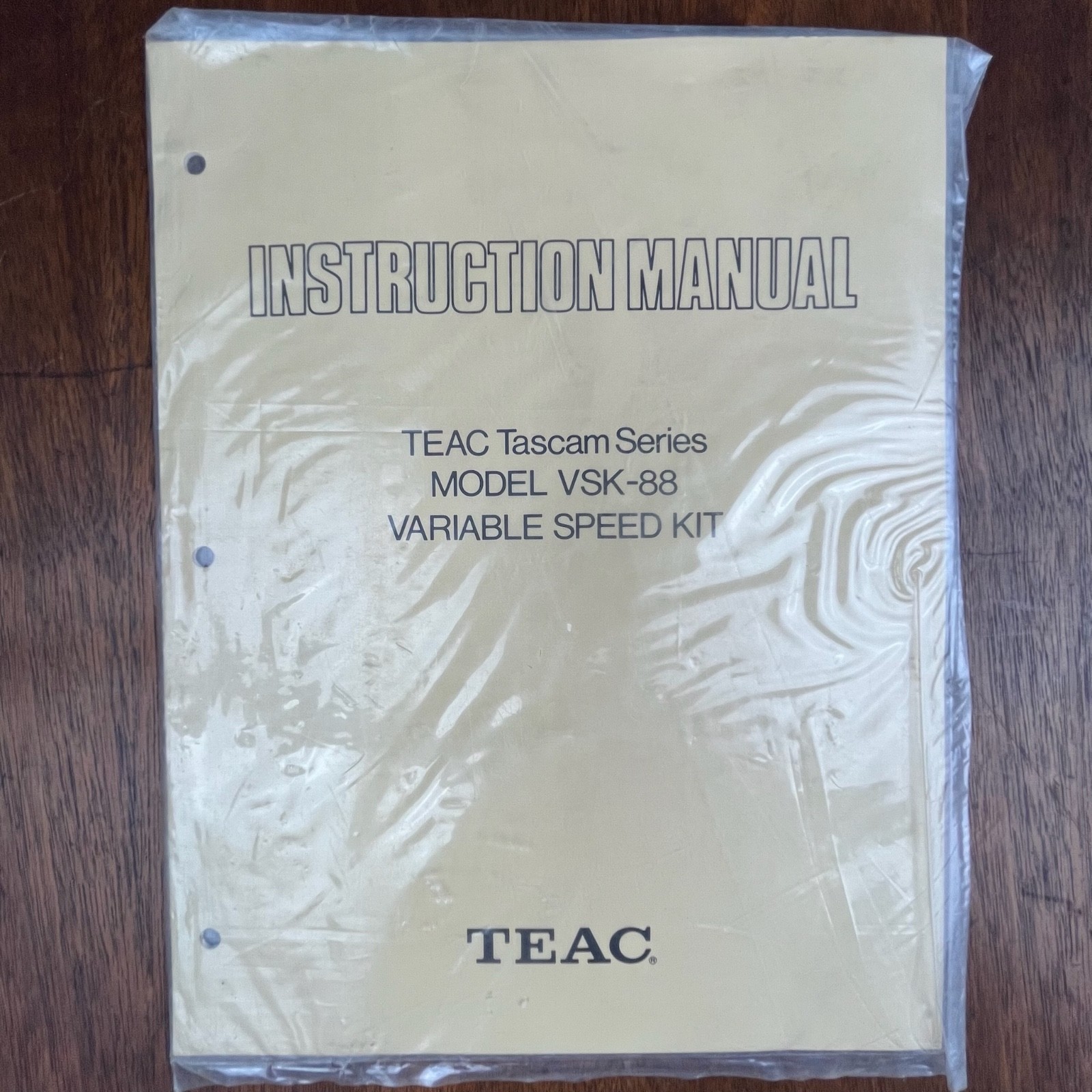 VINTAGE TEAC VSK-88 VARIABLE SPEED KIT INSTRUCTION MANUAL (SEALED)