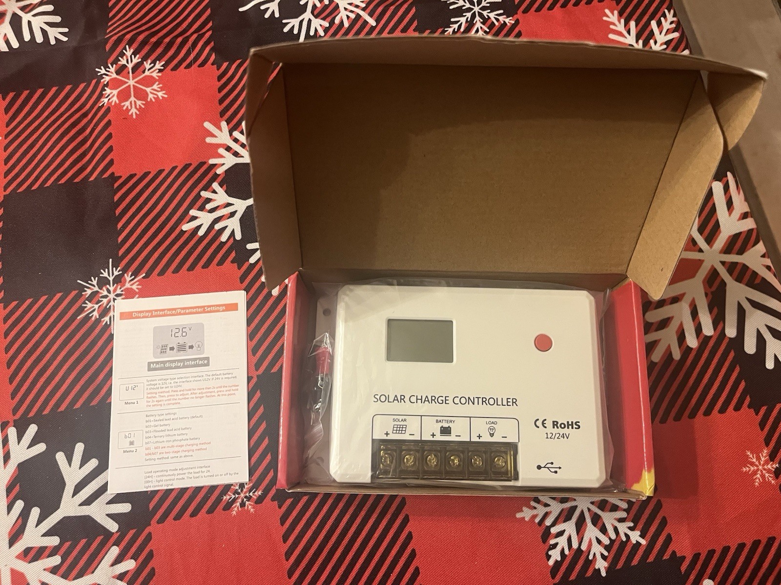 LVYUAN PWM 12V-24V Solar Charge Controller - New, Never Used