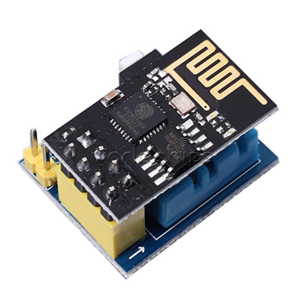 DHT11 Temperature Humidity Sensor ESP8266 ESP-01 WiFi Serial Transceiver Module