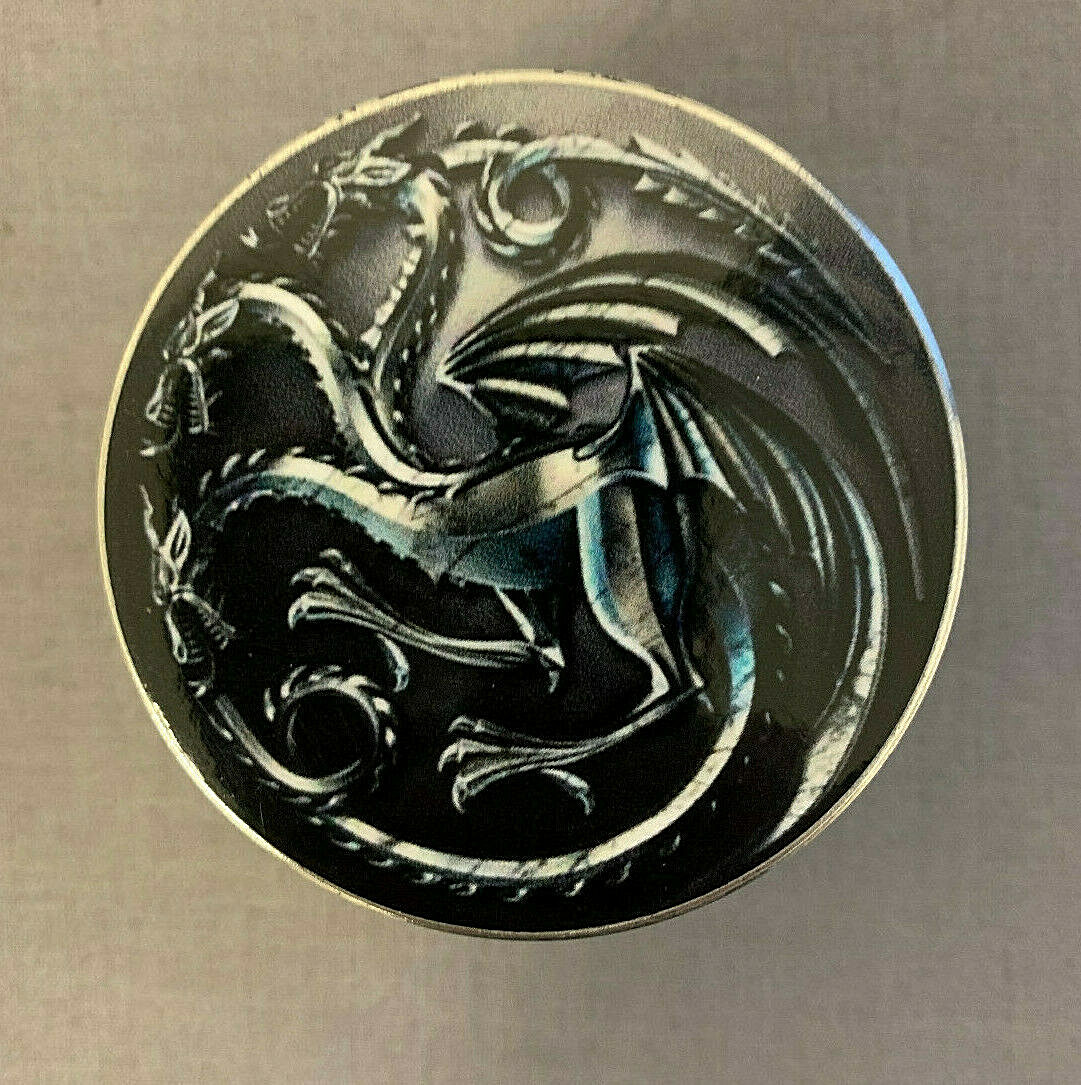 Seal of the Dragon Image Aluminum Grinder 63mm 4 Piece Hand Mueller