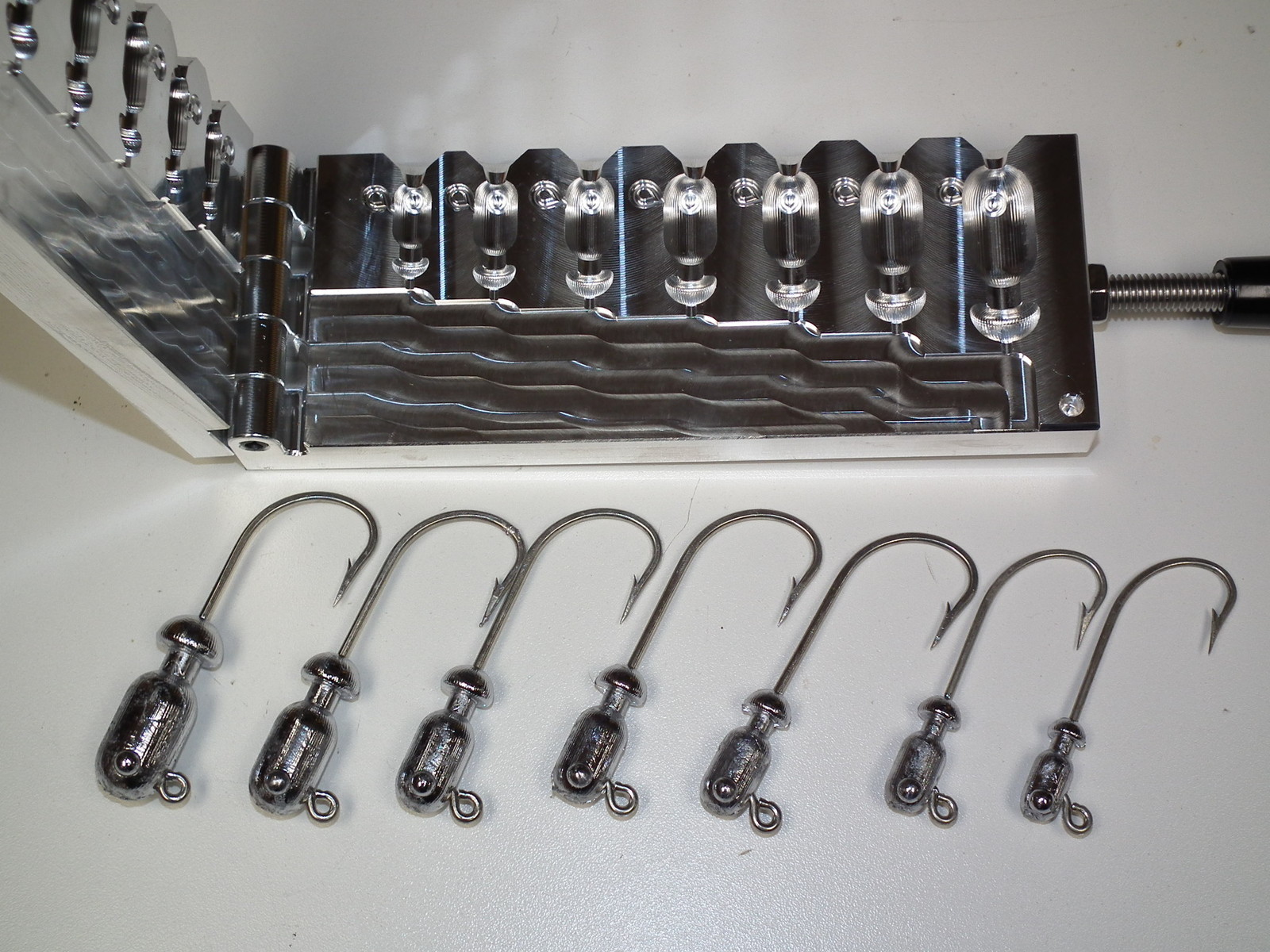 Saltwater Bullet Jig -3 mold 1/2-3oz ELF CNC Aluminum Flair Snook