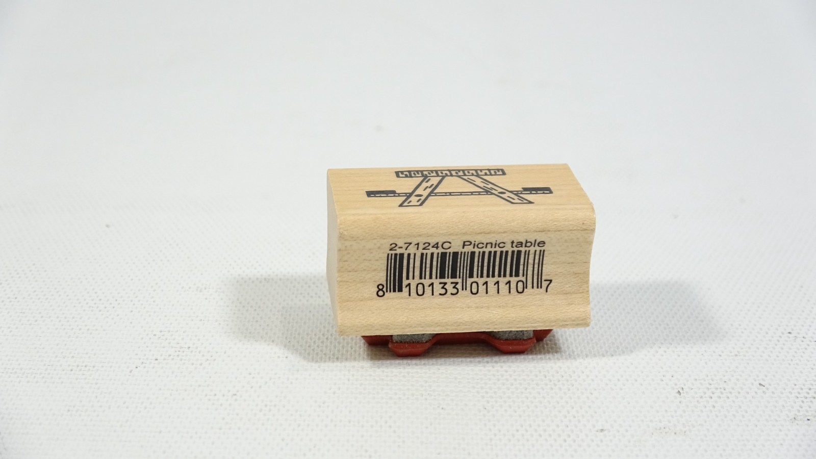 A Muse Picnic Wood Table Rubber Stamp 2-7124C