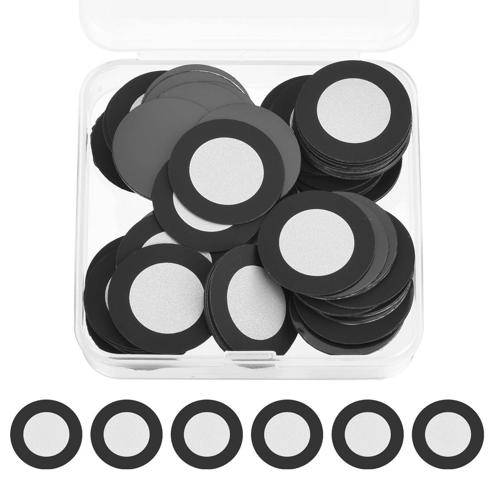100Pcs 16mm Magnetic 3D Scanning Markers Dots PET Round High Reflective Dots