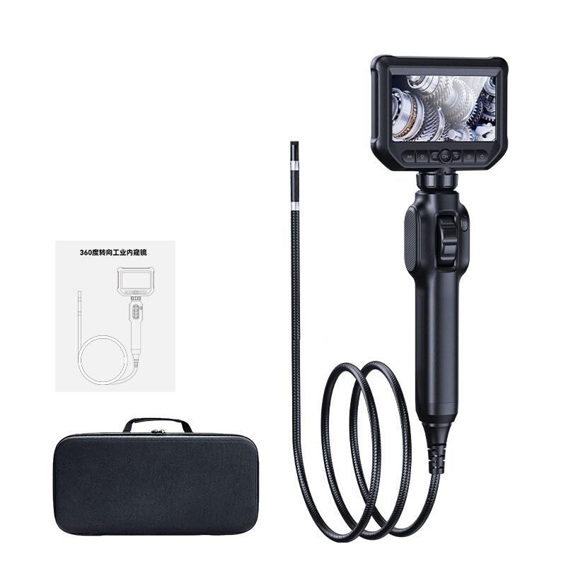 Two-Way Articulating Borescope Camera with Light Endoscope Inspection Camera USA