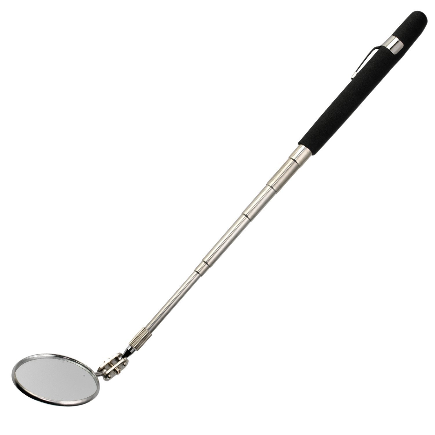 Lightweight 30-Inch Replaceable Inspection Mirror, with 2.25-Inch Mirror