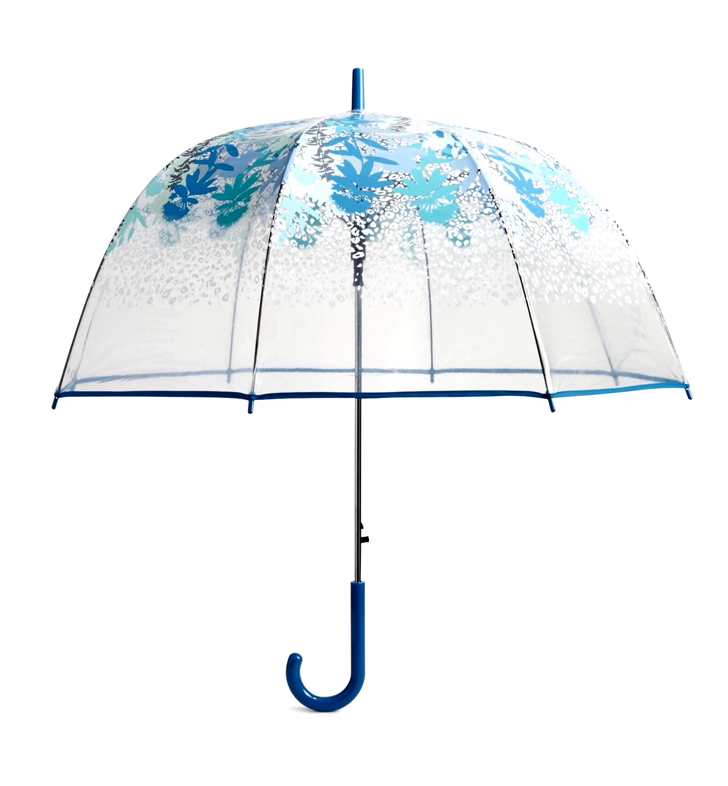 Vera Bradley Auto Open Camofloral Cheetah ~Clear Dome Bubble Umbrella ~Rare~NWT