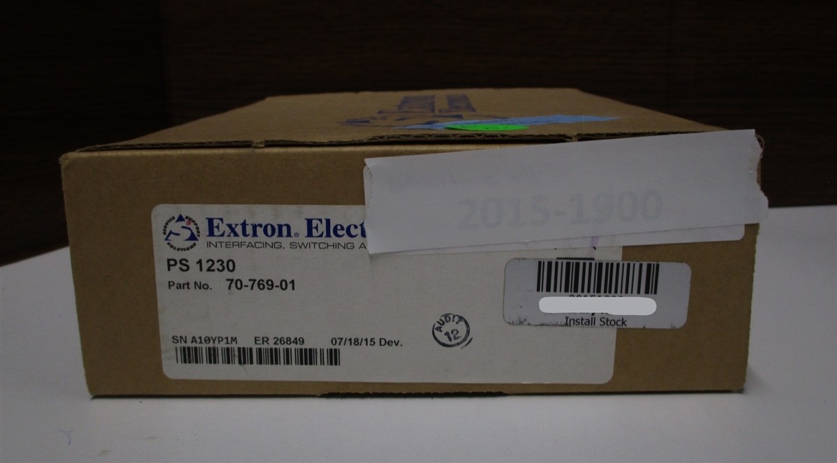 EXTRON 70-769-01 PS 1230 External Power Supply NEW