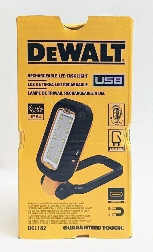 DeWalt DCL182 USB-C Rechargeable LED Task Light