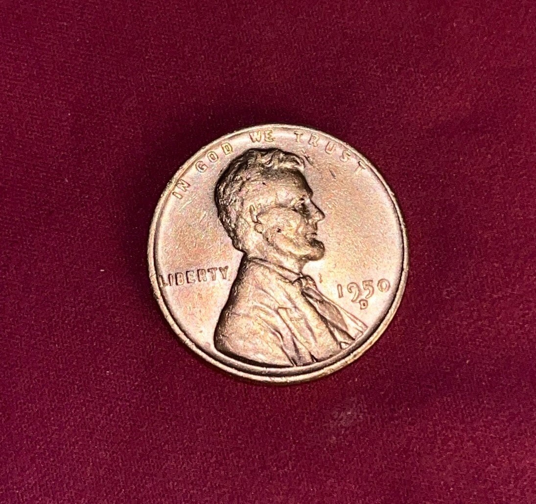1950D Wheat Penny,  Errors