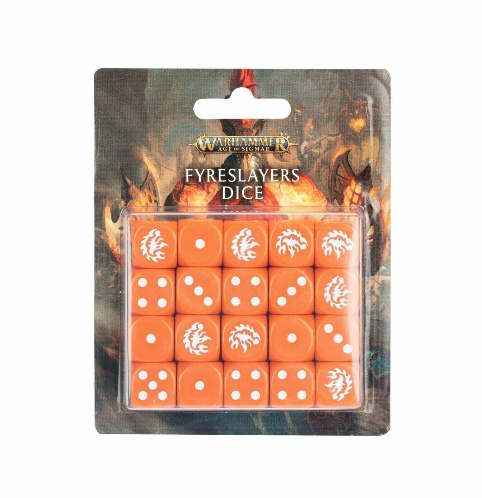 Warhammer AoS Age of Sigmar Fyreslayers Dice Set dices - new in box