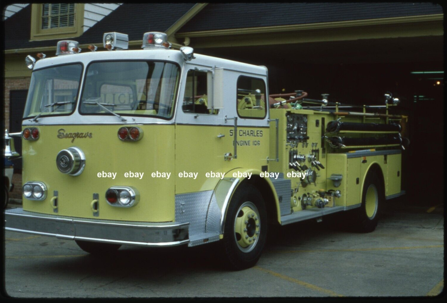 St Charles IL 1961 Seagrave pumper Fire Apparatus Slide