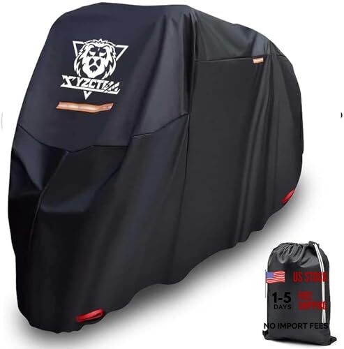 Motorcycle Cover -Waterproof Outdoor Storage Bag, Made of Oxford 116"