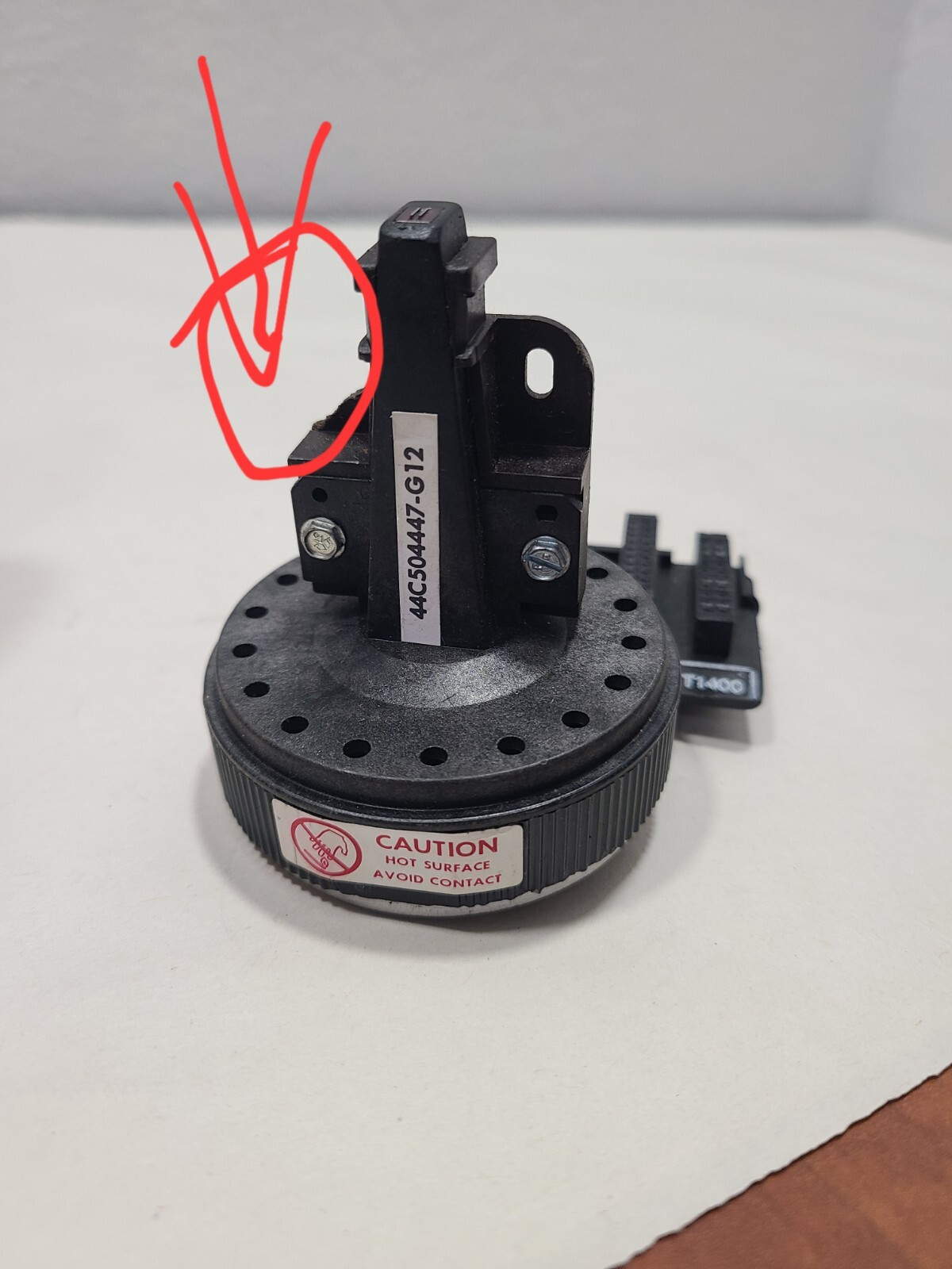 Genicom Printhead 44C504447-G12 3400/3404/3410/3418 Printer Head, Broken Corner!