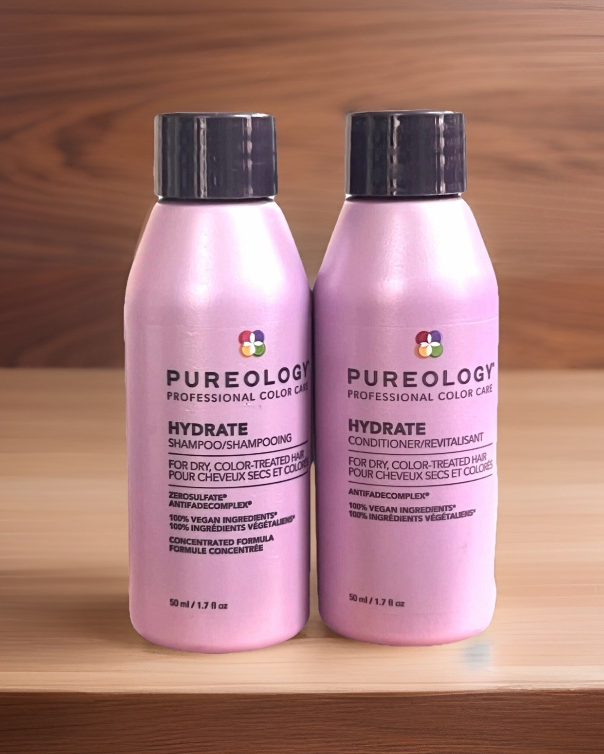 Pureology Hydrate Shampoo & Conditioner, 50mL / 1.7 oz Duo FREE SHIPPING