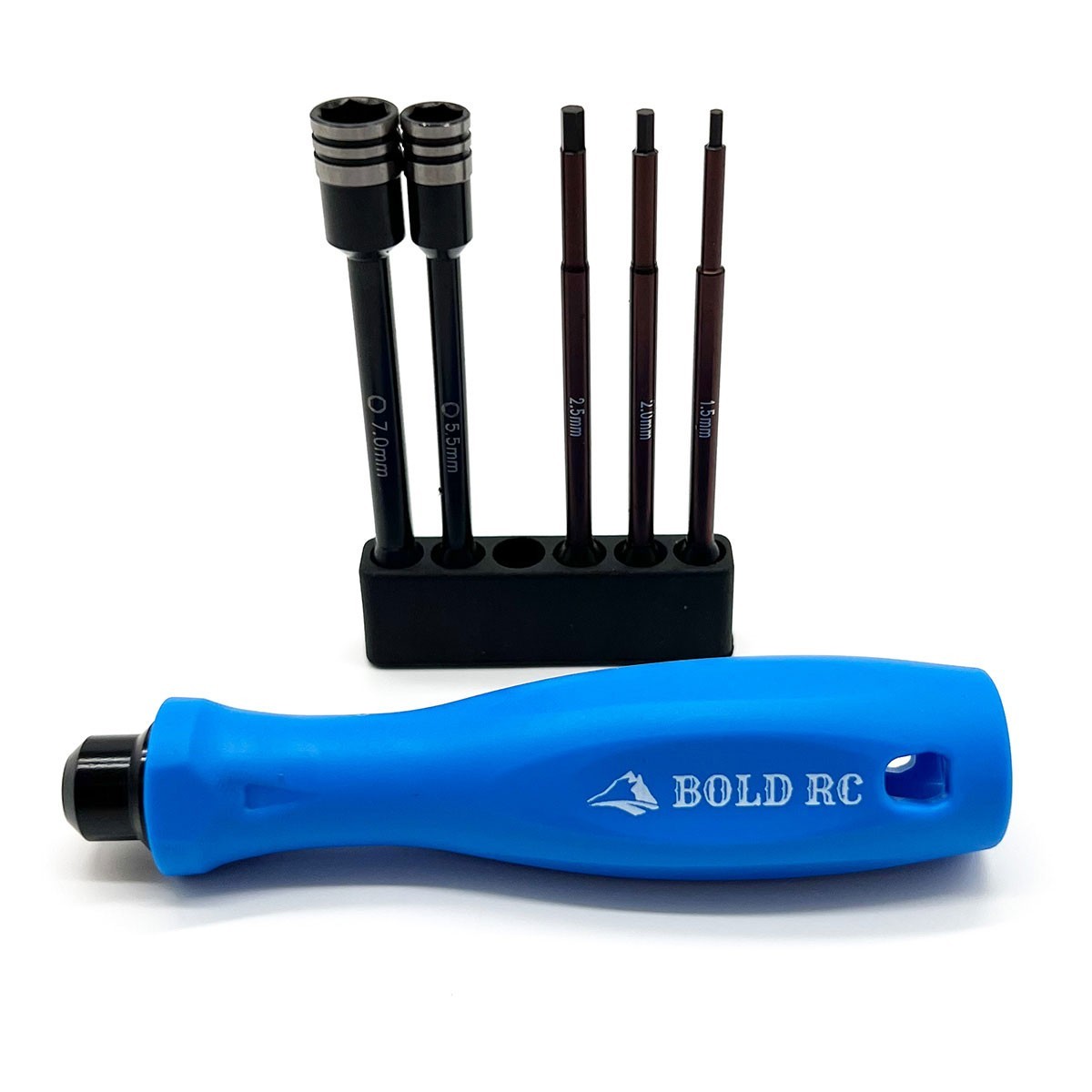 Bold RC Tool Set 1/4" Quick Drive Hex & Nut Driver 5 Piece Set w/Handle BOL10620