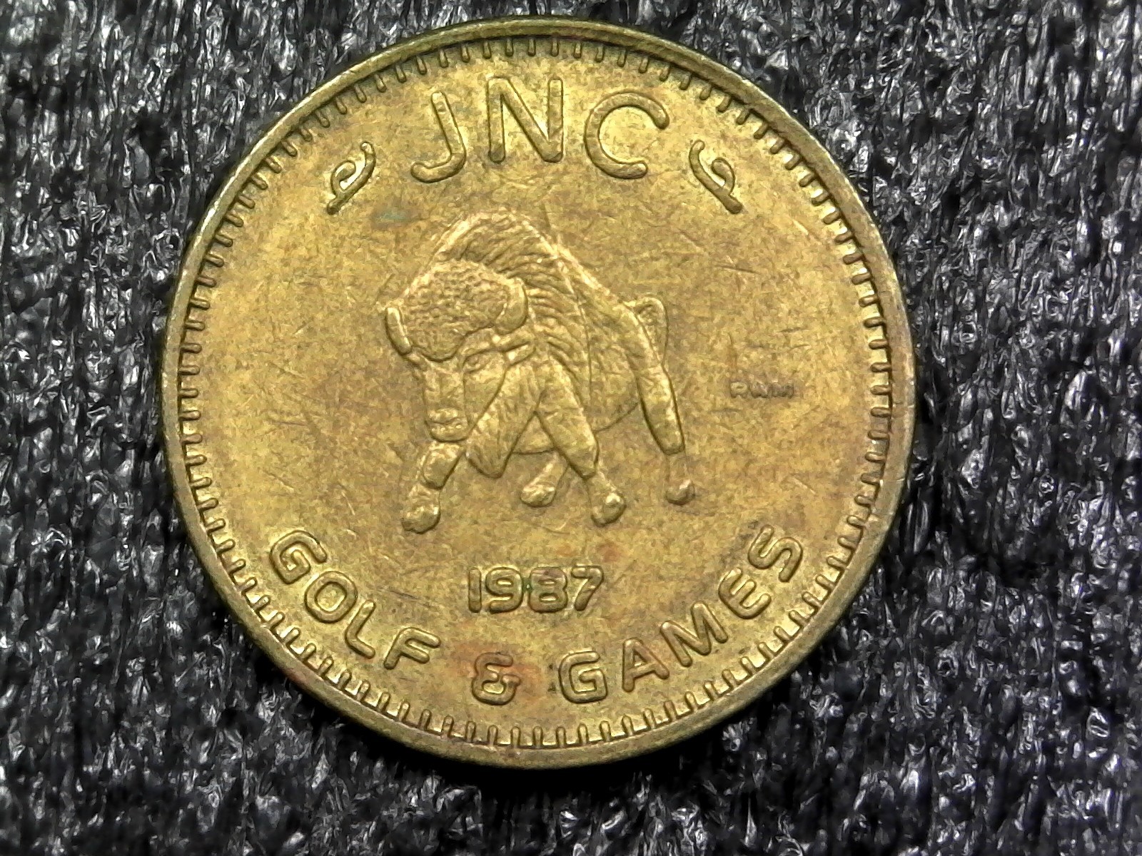 1987 JNC Golf & Games - Vending, Arcade Token 23mm (c45)
