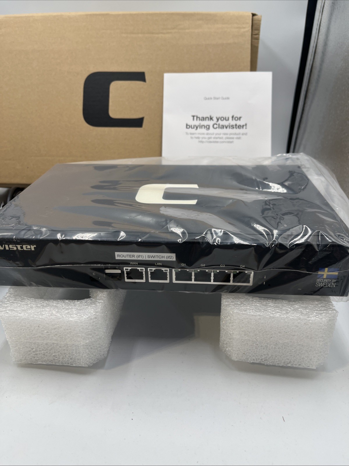 New - Clavister E80 Rev B Security Appliance Firewall Gateway APP-E80-R15