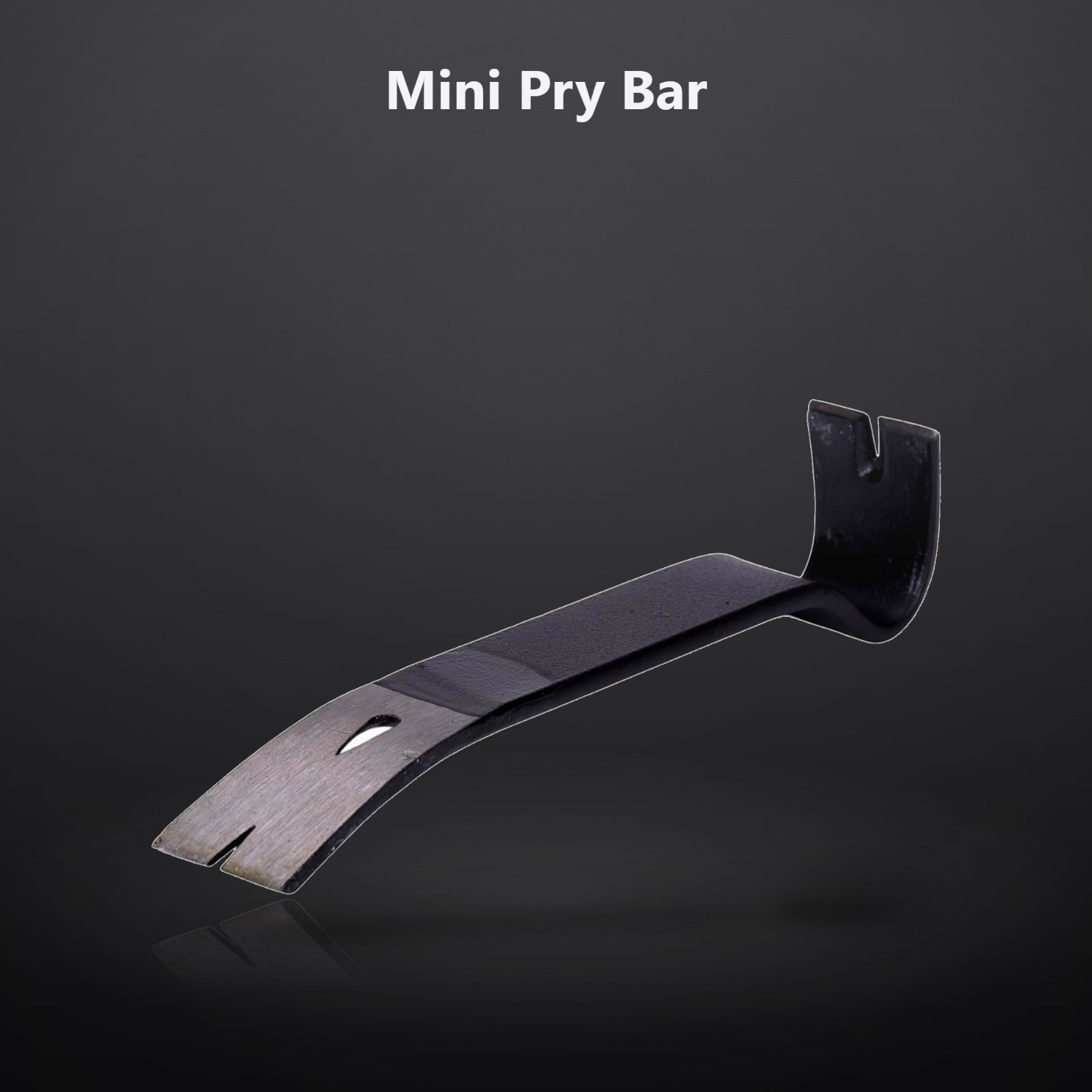 Mini Pry Bar, 7" | Heavy-Duty hardened steel, Demolition and Remodeling Crowb...