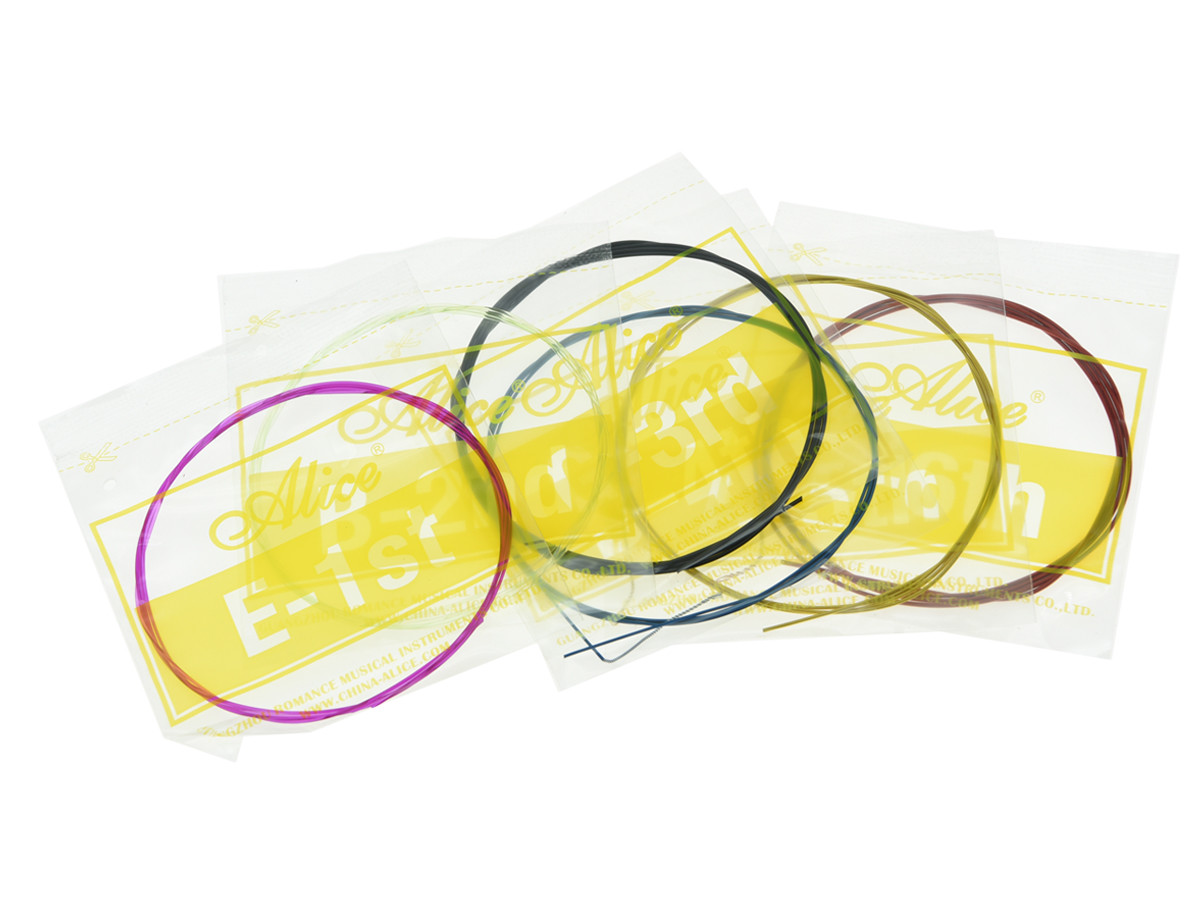 5 Sets Alice Colorful Nylon Classical Guitar String Nylon Coated Copper Wound