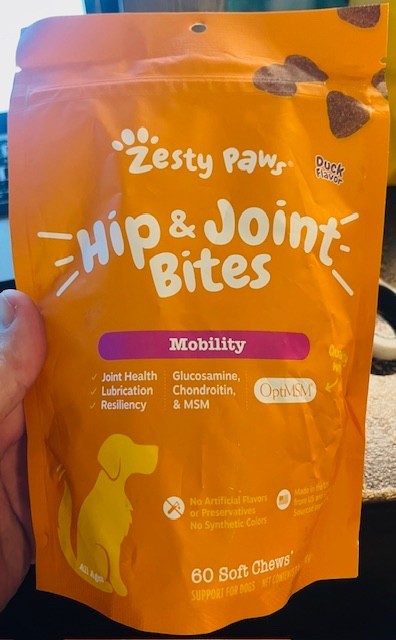 Zesty Paws Hip & Joint Bites - MOBILITY (OptiMSM) - 60 Duck Chews(7.4oz 11/27)!