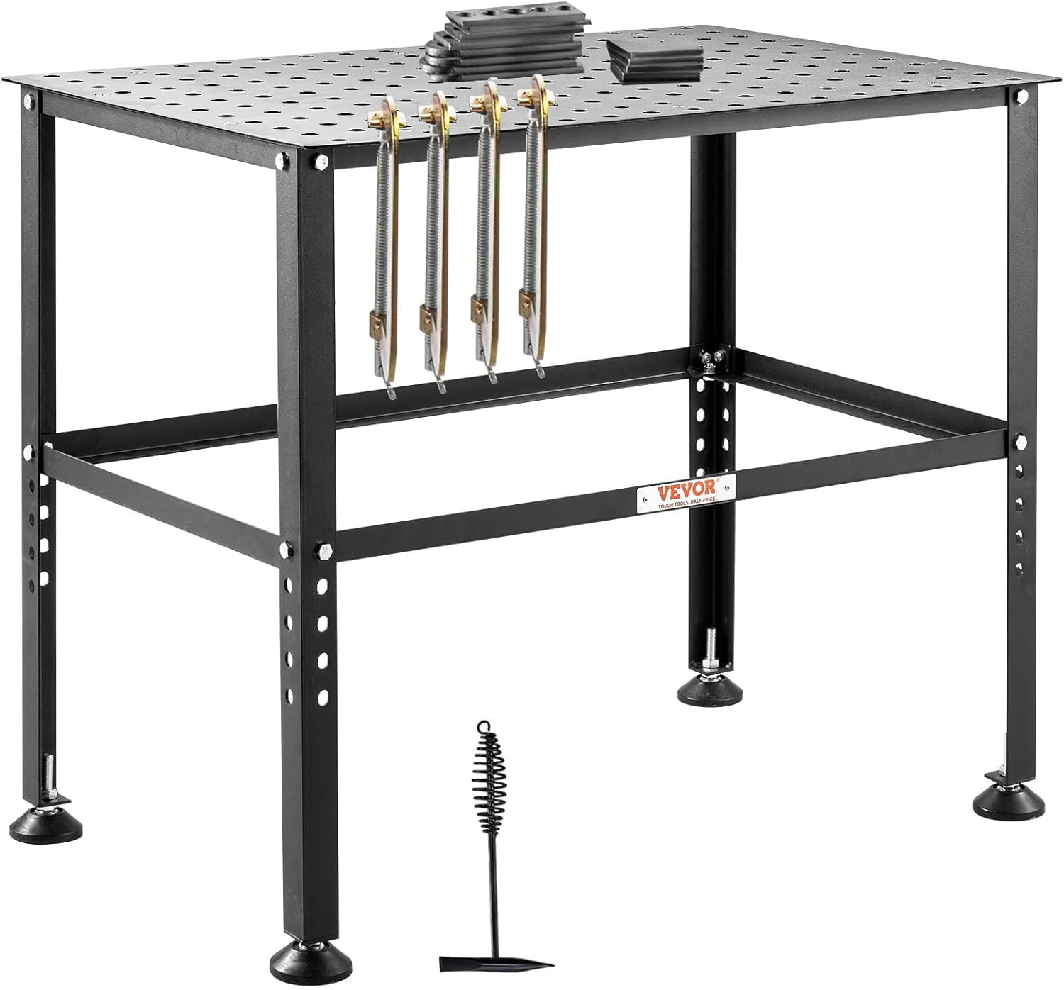 Welding Table 36" X 24", 800LBS Capacity Welding Workbench Table, Heavy-Duty Wor