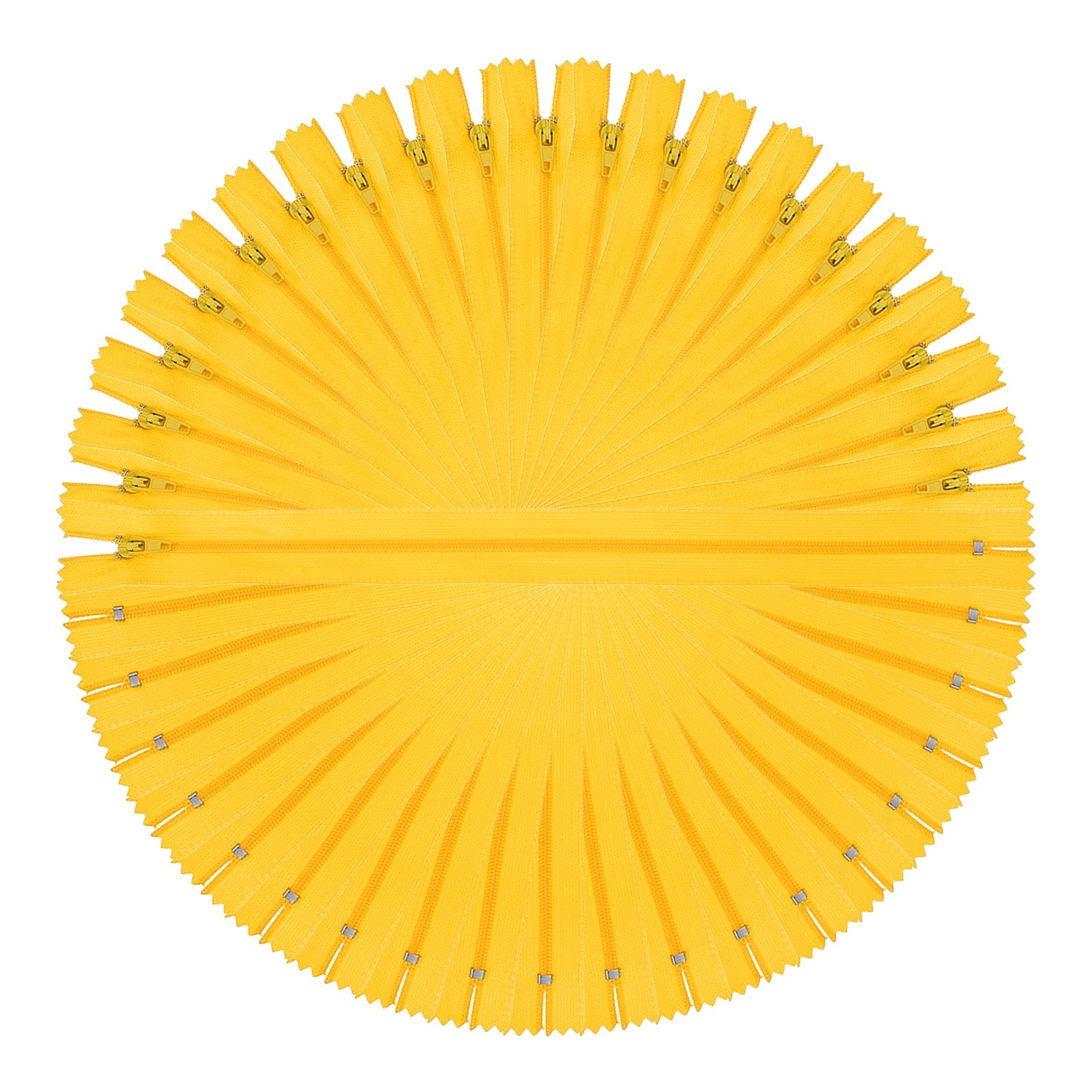 13 Inch Nylon Coil Zippers, #3 Golden Sewing Zippers,Pack of 22
