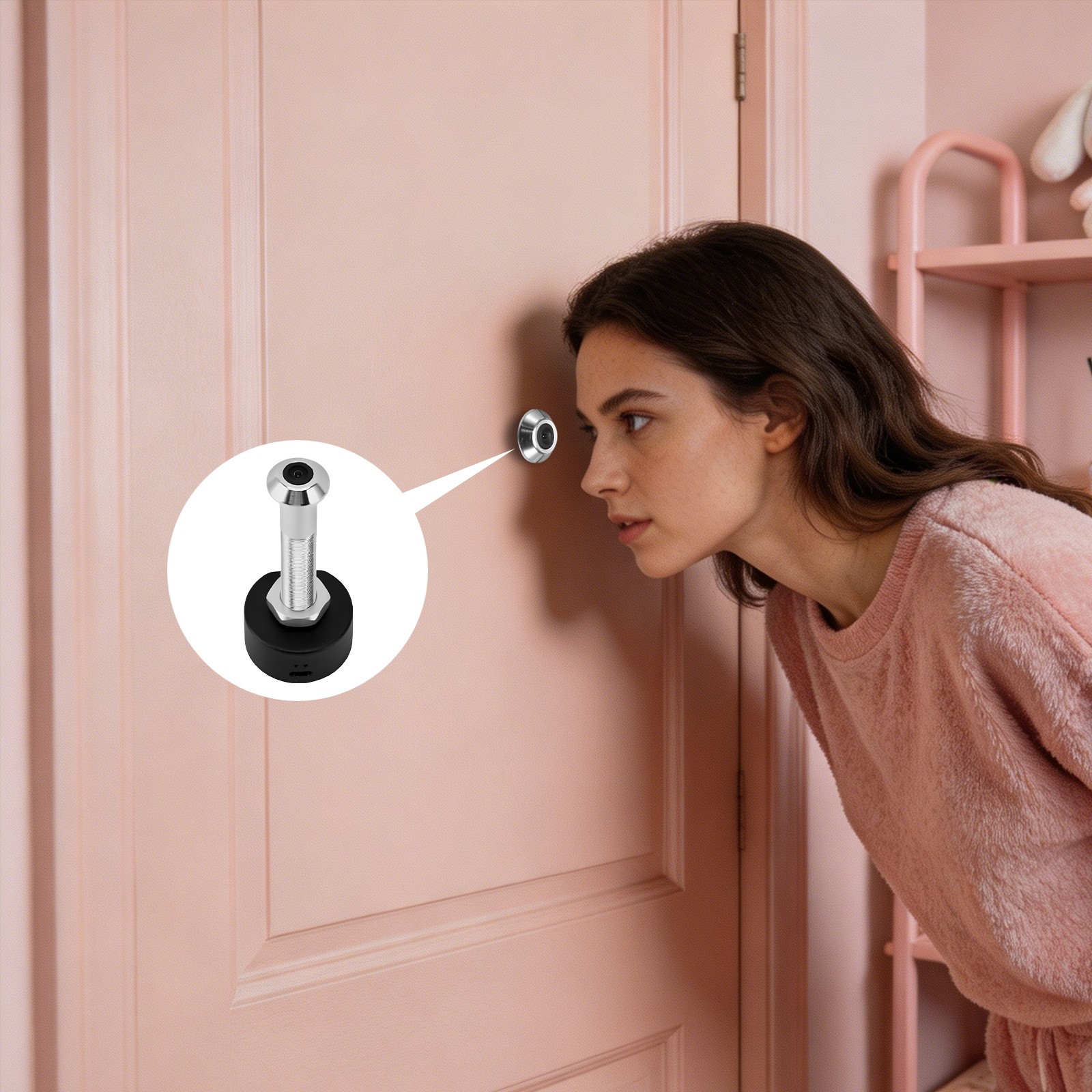 Wireless 5g Wifi Video Peephole Camera Home Security Door Viewer Motion Detectio