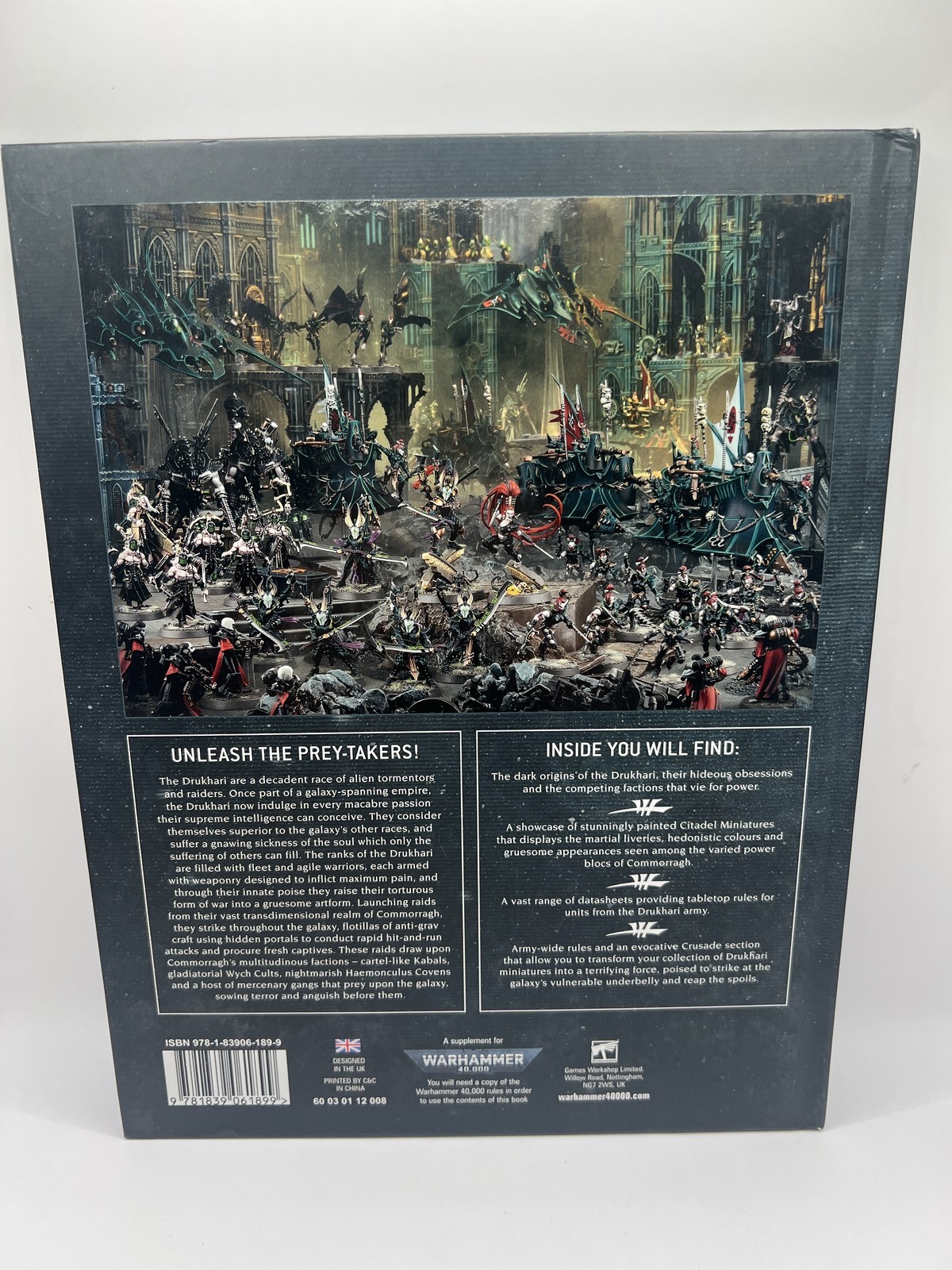 Drukhari Codex 9th Edition Warhammer 40k Dark Eldar Aeldari Rule Book BA-3
