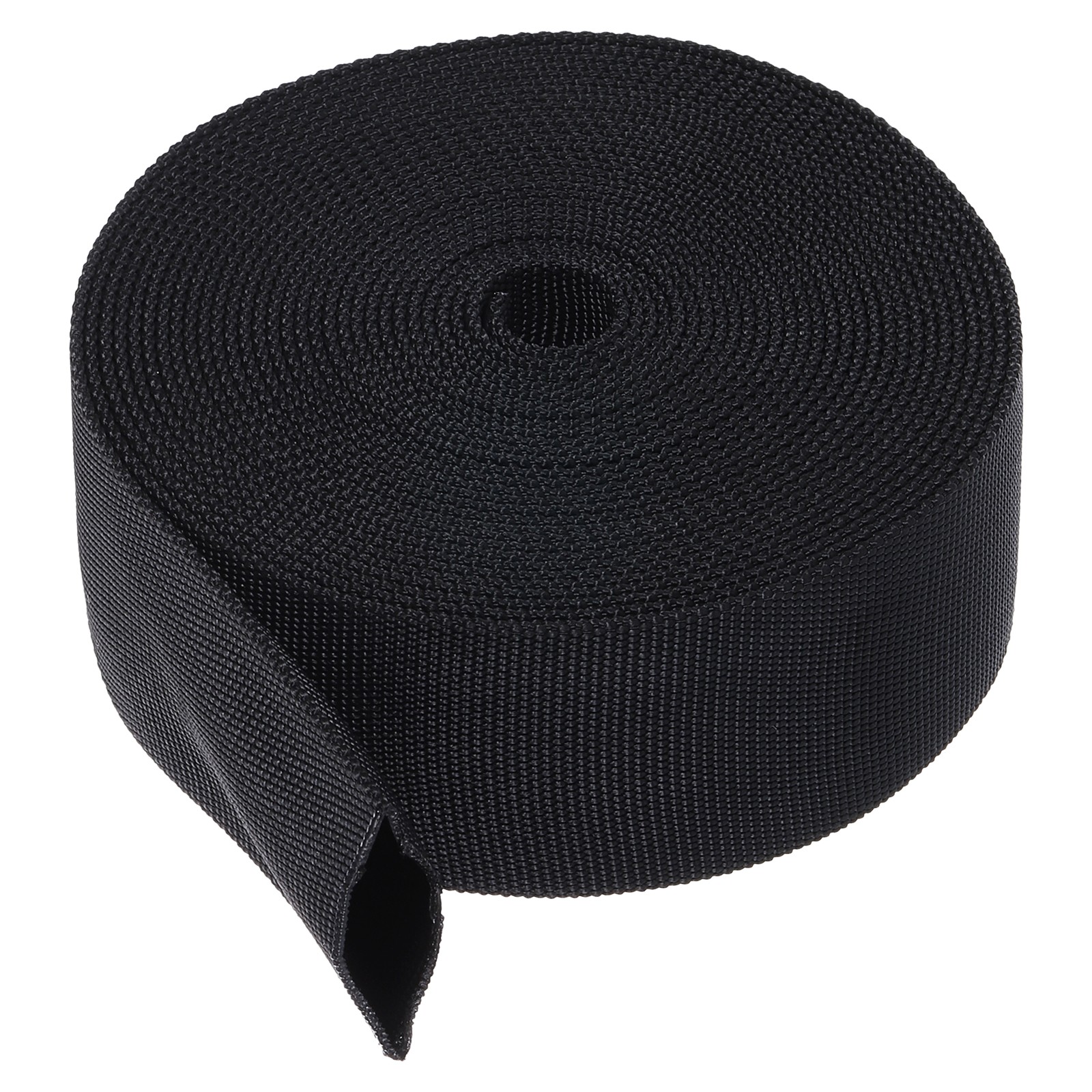 1.2" Dia 24.6FT Nylon Protective Hose Sleeve, Cable Cover Protection, Black