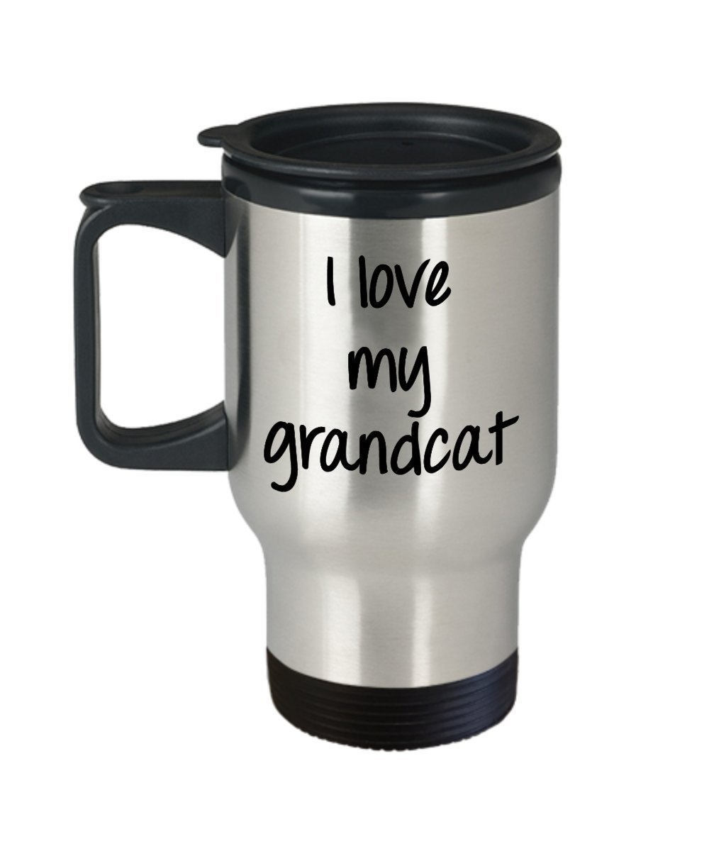 I love my Grandcat Travel Mug - Insulated Tumbler - Novelty Birthday Gift Idea