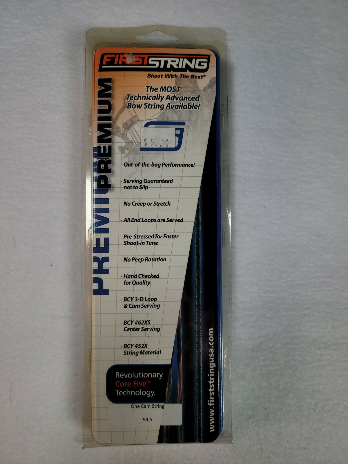 First String One Cam Bow String 94.5" Green Tan Mathews Mission Archery Hunting