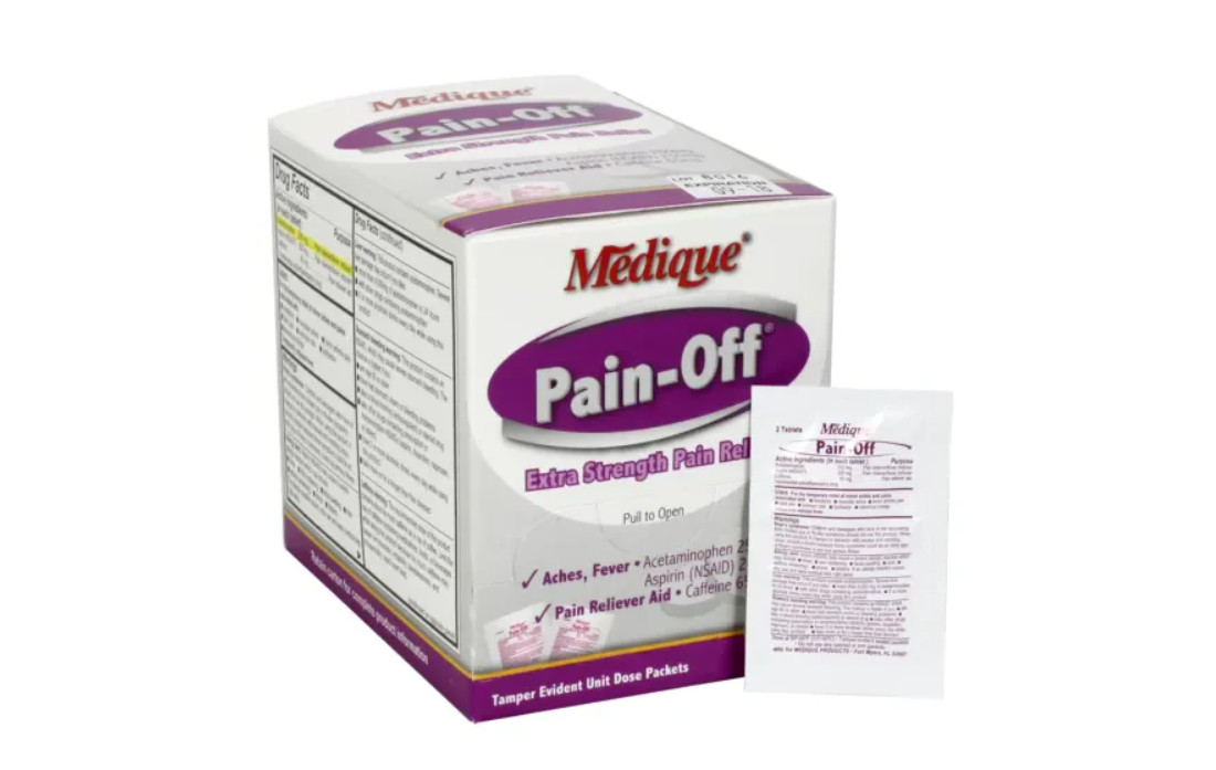 Medique Pain-Off Pain Reliever 50 Pack Unit Dose Tablets