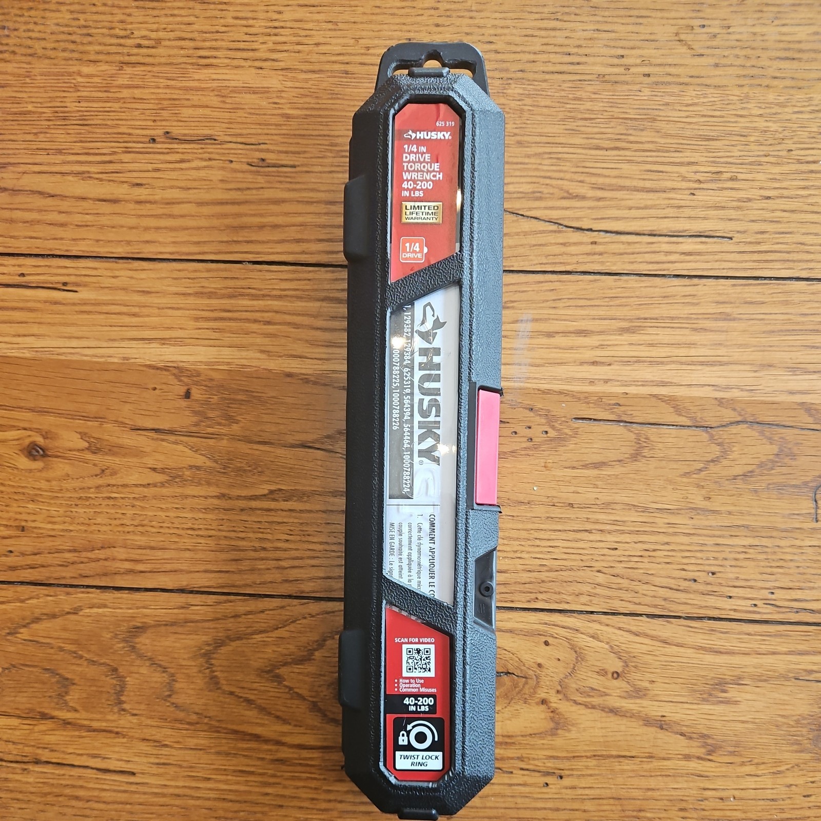 Husky 625 319 1/4in Drive Torque Wrench 40-200 LBS free shipping