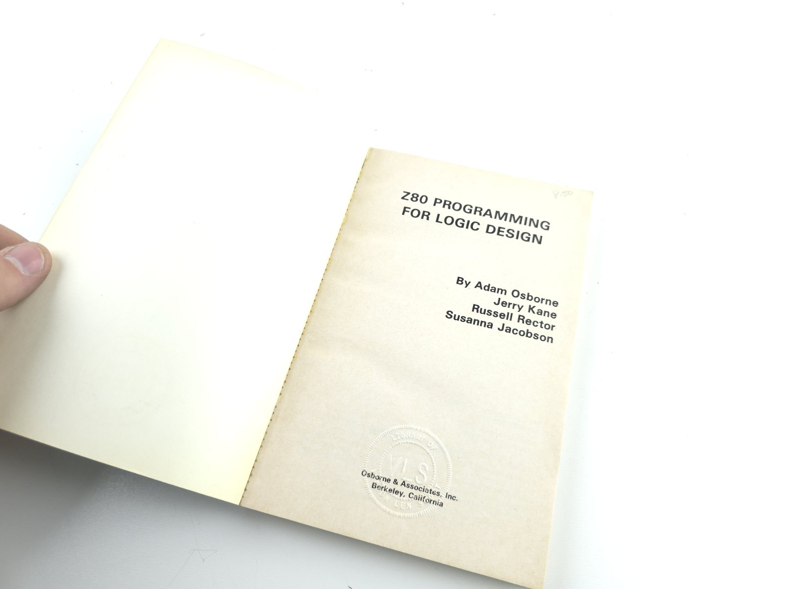 Z80 Programming for Logic Design BY Adam Osborne Paperback Book Vintage