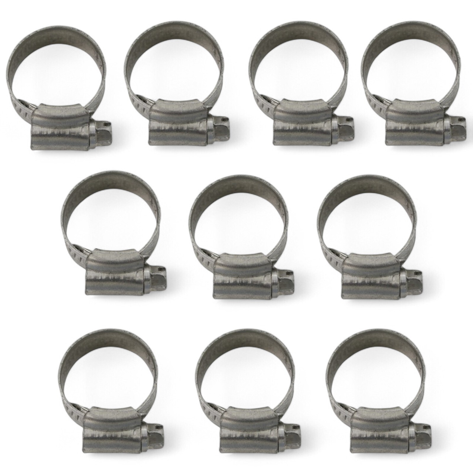 5/8" Heater Hose Clamp Worm Drive Swedish Style For Silicone Hose Pack of 10