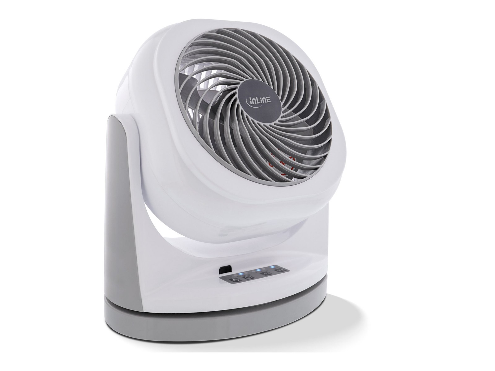 InLine SmartHome WLAN Table Fan Oscillating White/Grey 40161