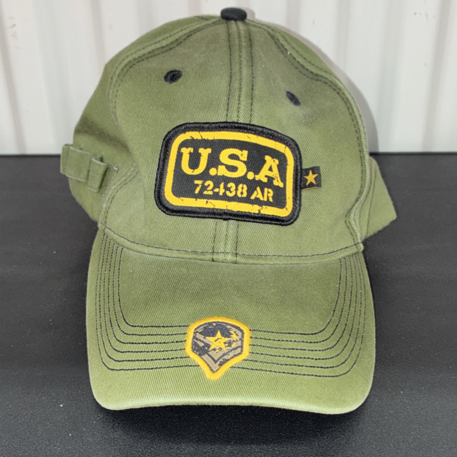 U.S.A. 72-138 AR Olive Green Ball Cap Tactical Military Patch