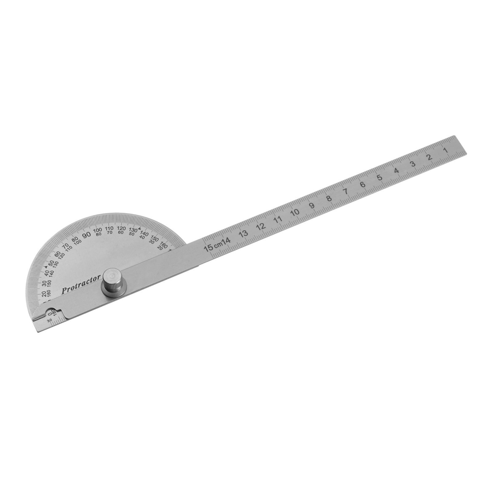 Angle Protractor 0-180 Degrees Round Head Finder Measuring Ruler with 15cm Arm