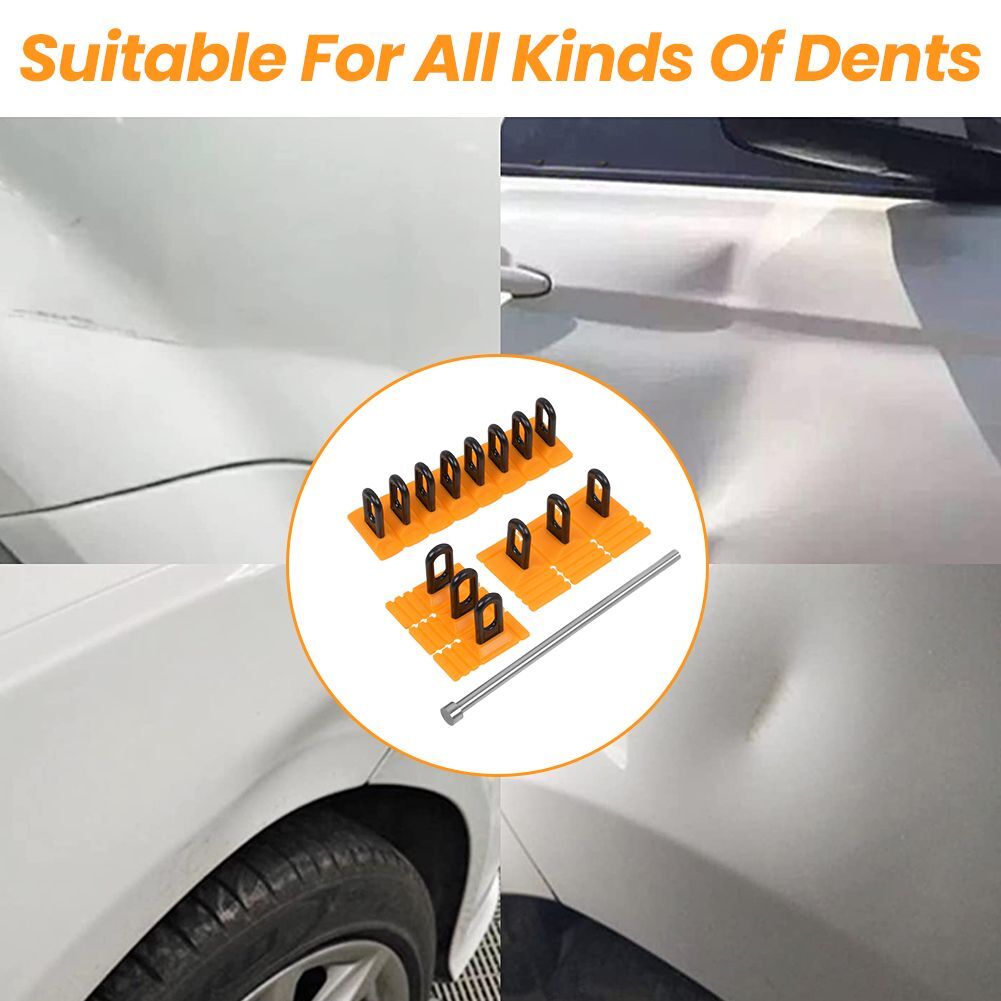 Auto Body Repair Kit Puller Glue Tabs Car Paintless Dent- Removal Tool Combo Set