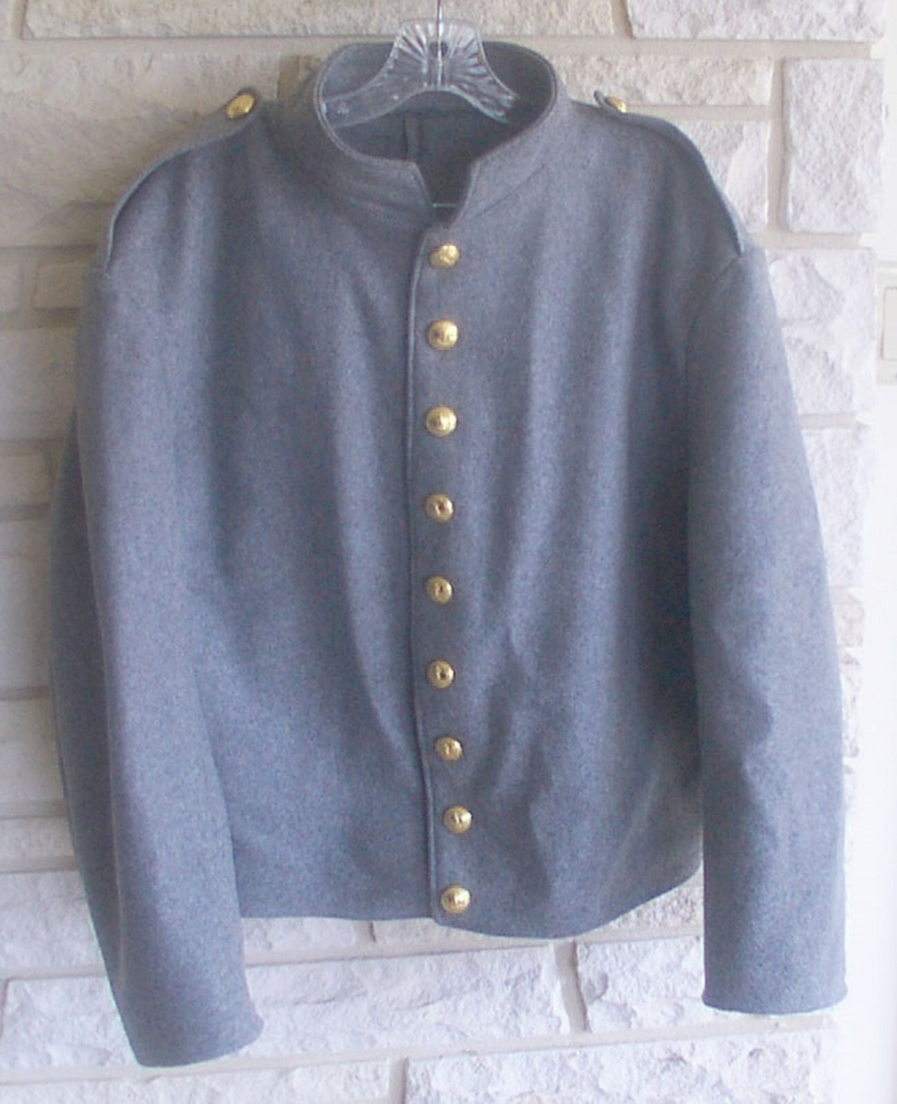 Confederate Shell Jacket,  Medium Gray, Civil War, New