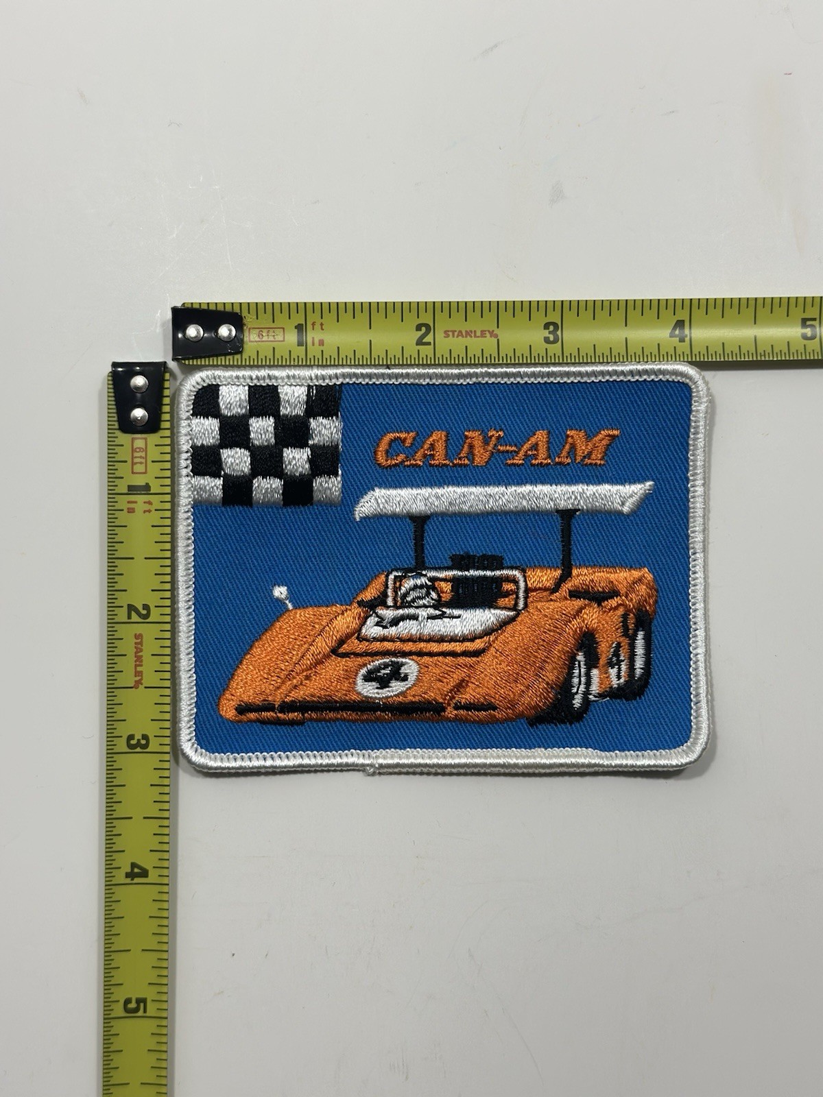 Vintage 60s-70s Can-Am McLaren Racing Patch 4”x3”Embroidered Race Car Rare Style