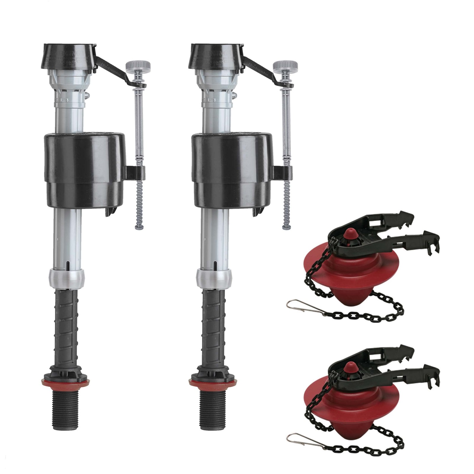 Fluidmaster K-400A-5004 Universal Toilet Fill Valve and 2 in. 2- Pack, Multi