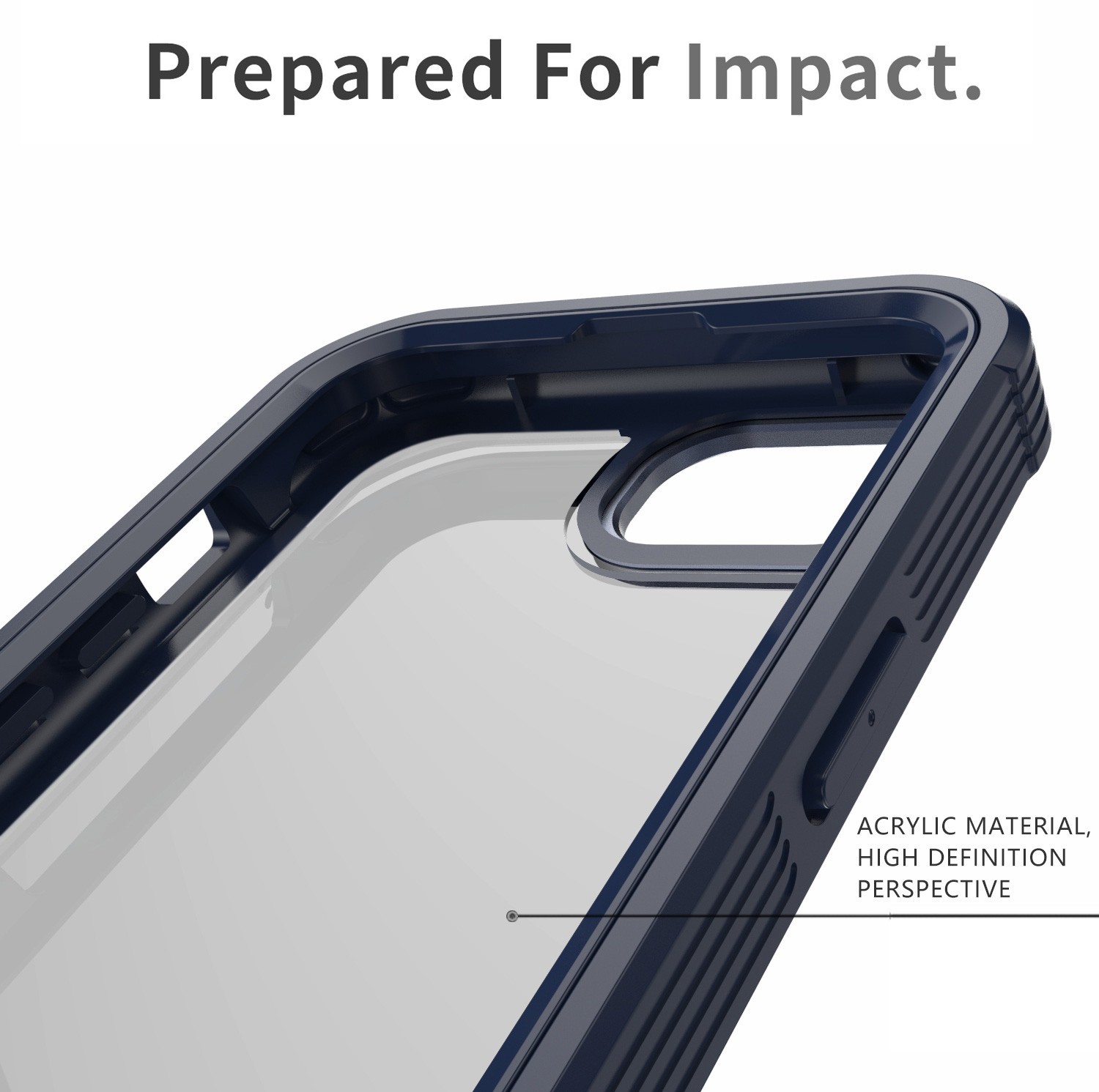Blue For iPhone 17e Clear Bumper Rugged Phone Case Shockproof Protective Cover