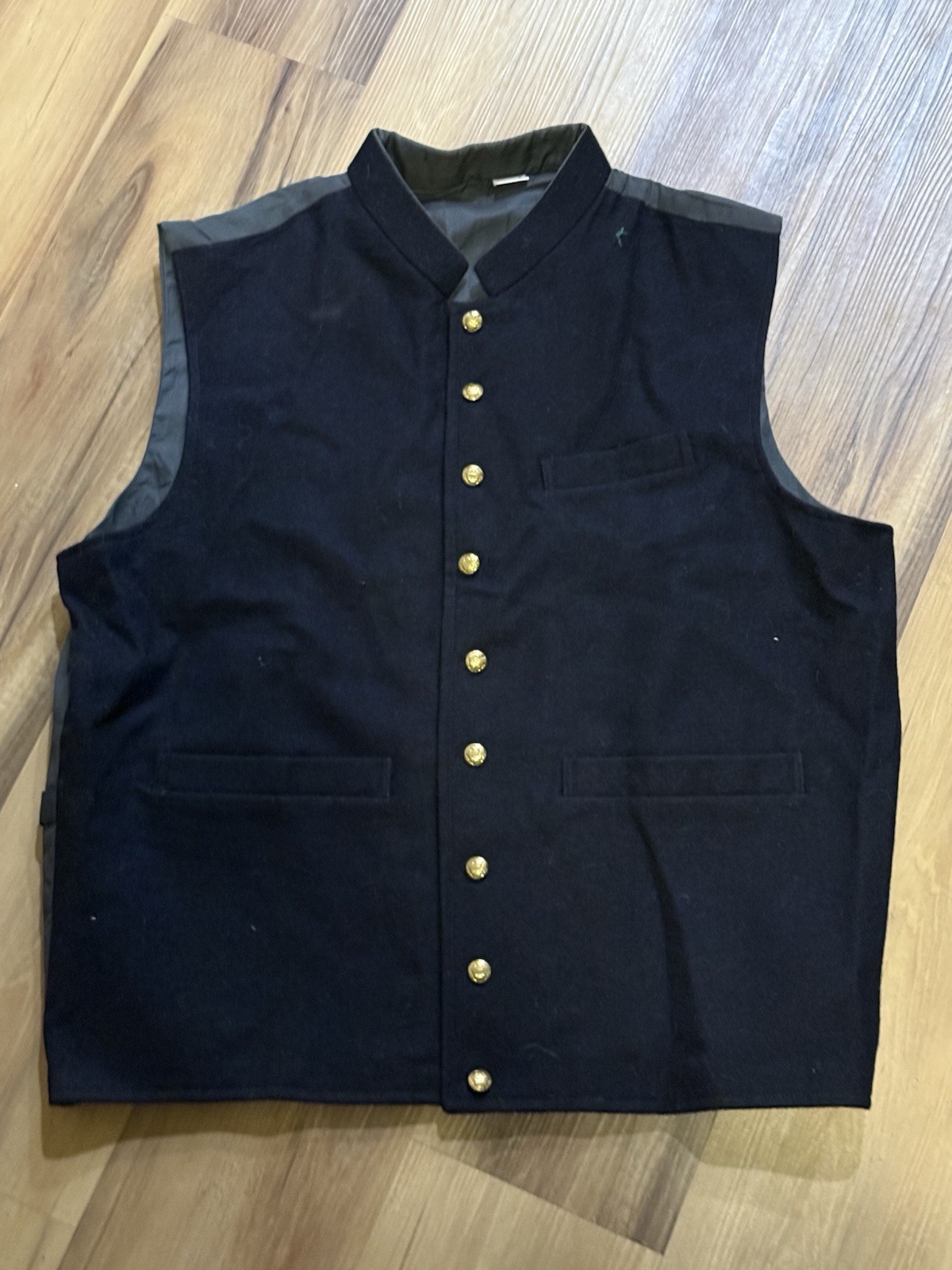 Reproduction Civil War Federal Navy Blue Waistcoat Vest Size 42
