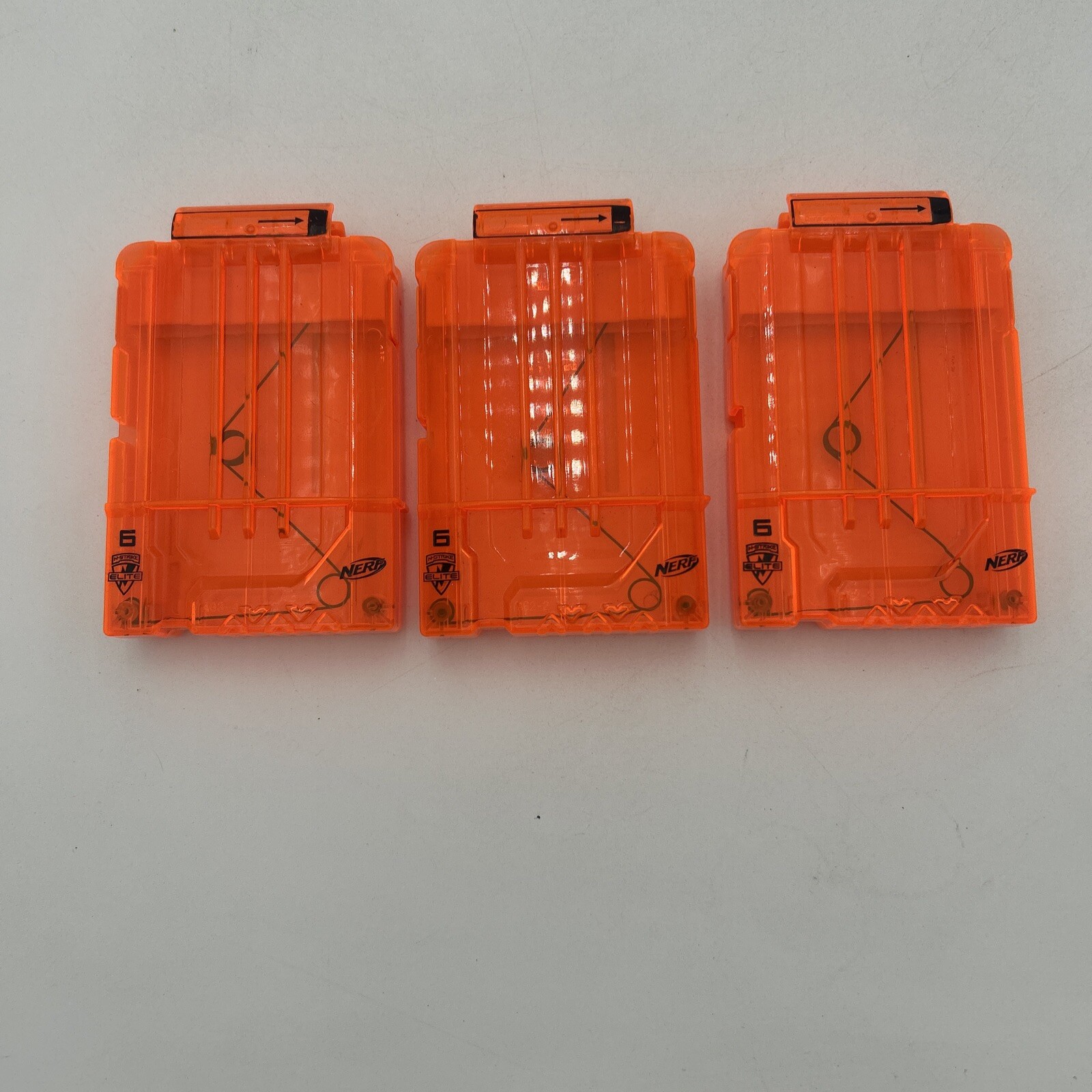 ONE Nerf N-Strike Elite Dart Gun 6 Round Clip Magazine Only