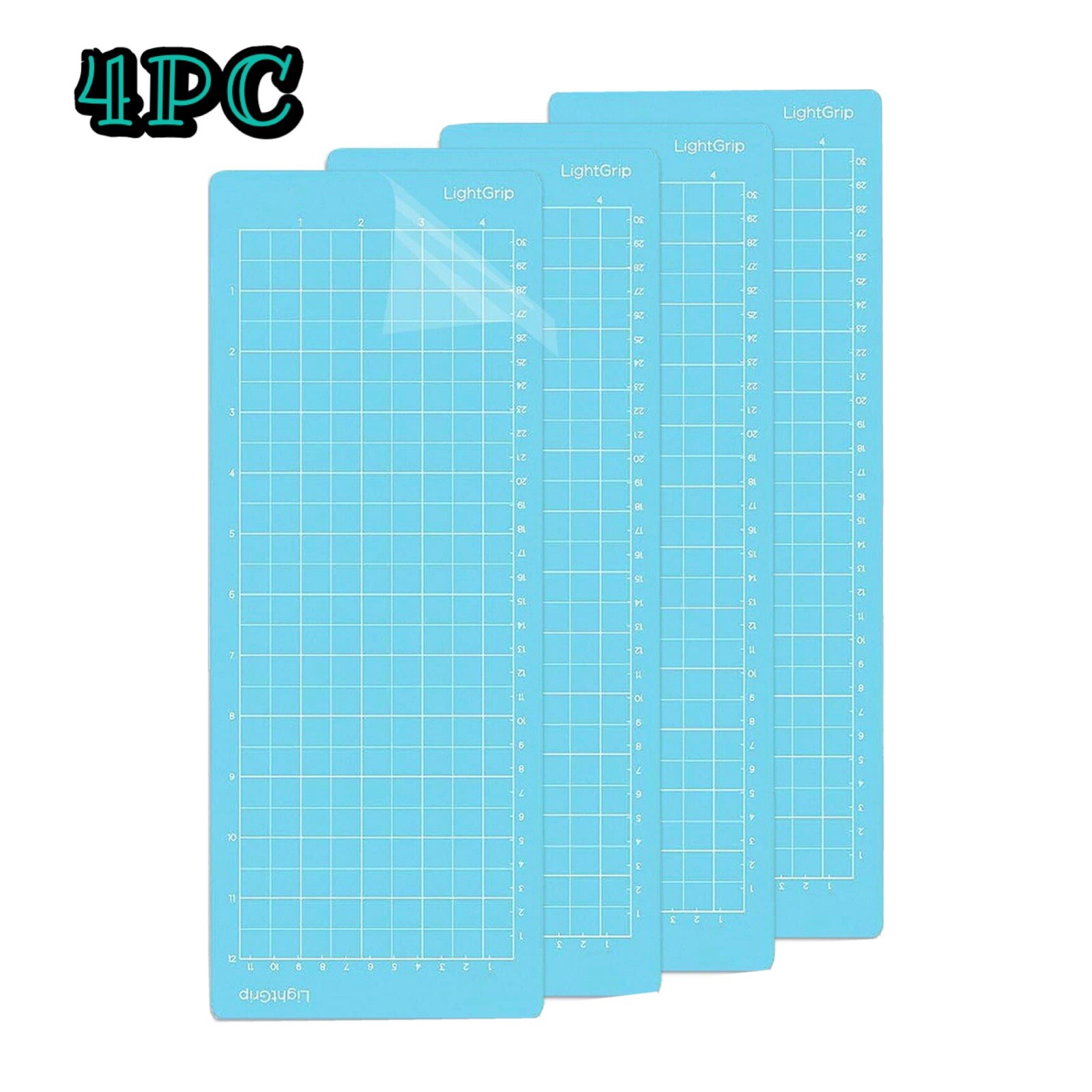 4pcs Cutting Mat for Cricut Joy 4.5x12 inch Blue LightGrip