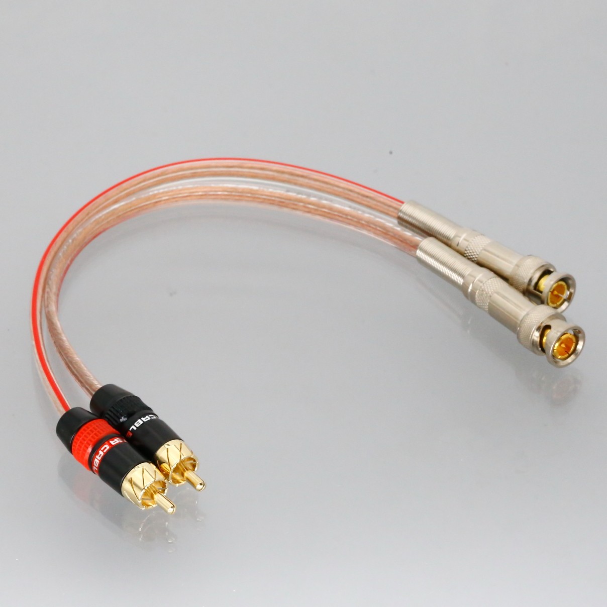 1Pair BNC Male to RCA Phono Plug HD-SDI Cable AV Video Speaker Amplifier 1~20FT
