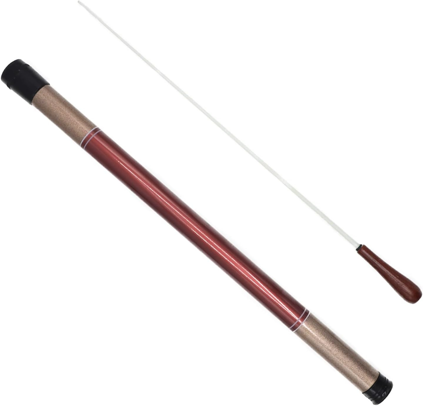 15" Music Conducting Baton with Case and Rosewood Handle for Orchestra