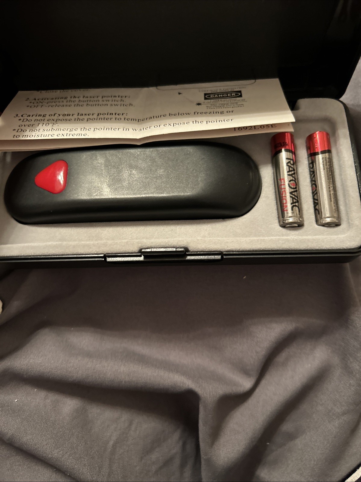 Vintage Quartet Executive Laser Pointer Red Starburst Logo W/Box Tested