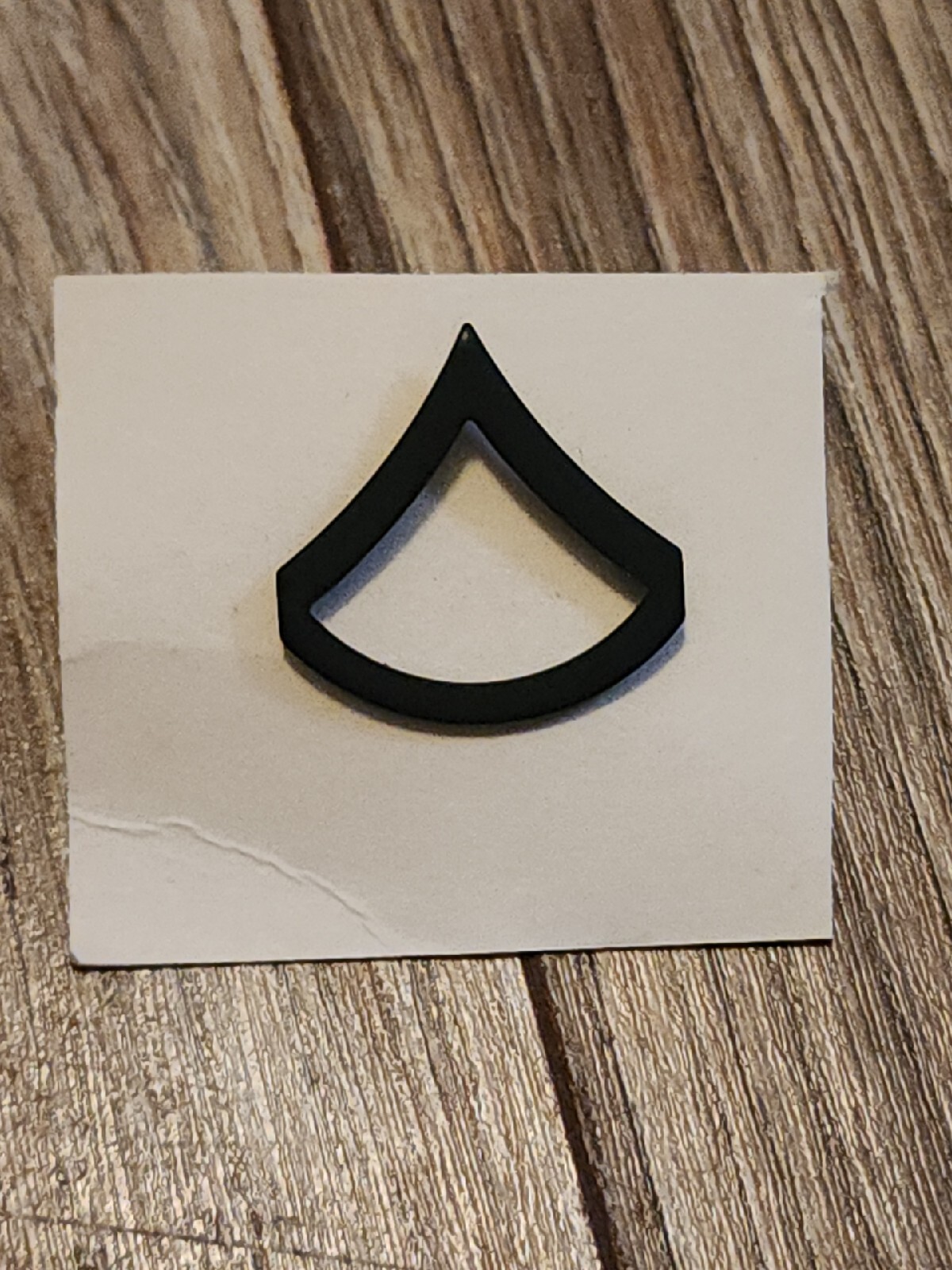 Army Private First Class (PFC) E3 Black Collar Insignia Chevron Pin